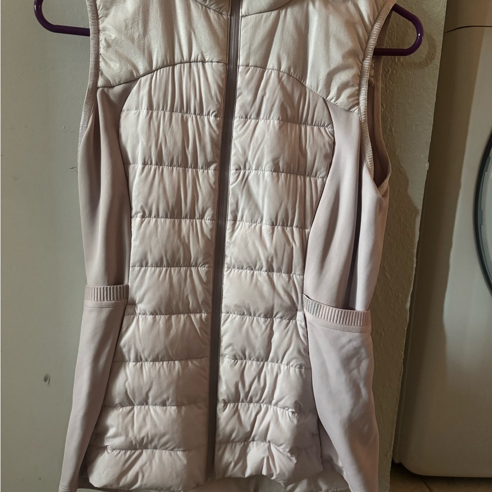 Lululemon Athletica down for it all pink peony Vest